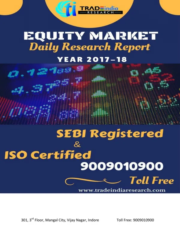 DAILY EQUITY CASH REPORT FOR 7TH MARCH BY TRADEINDIA RESEARCH