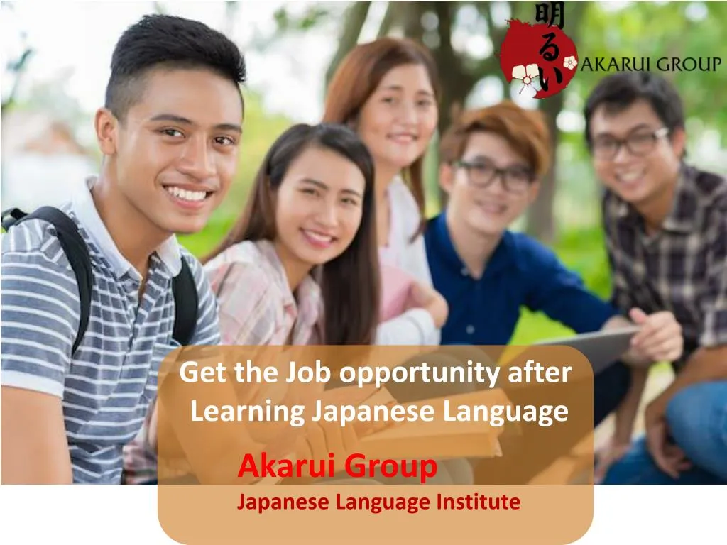 get the job opportunity after learning japanese