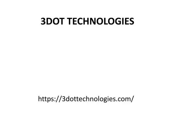 Best Website Development Companies - Agencies in Pune | 3DOT Technologies | 3DOT