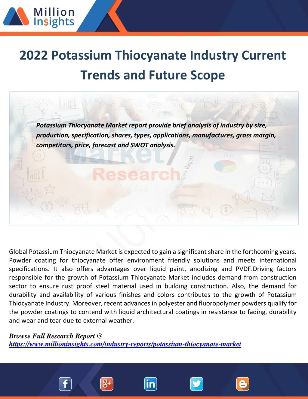 2022 potassium thiocyanate industry current