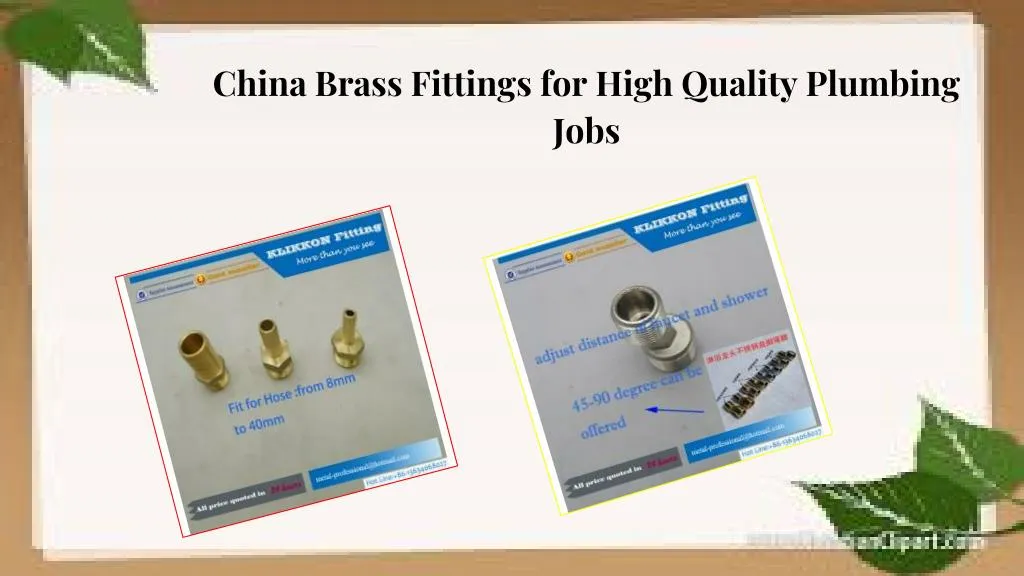 china brass fittings for high quality plumbing