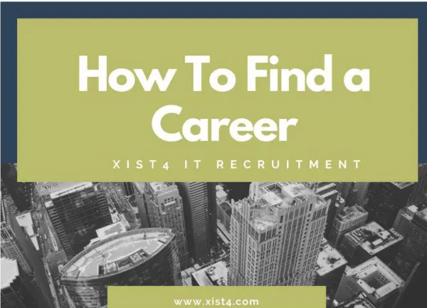 How to find your Career