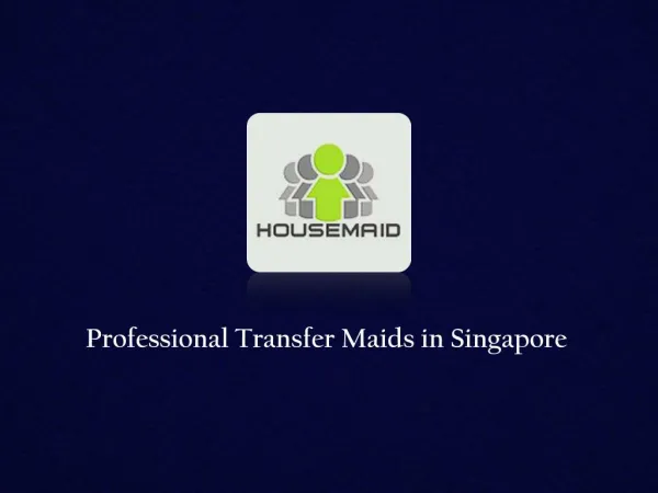 Transfer Maids Services