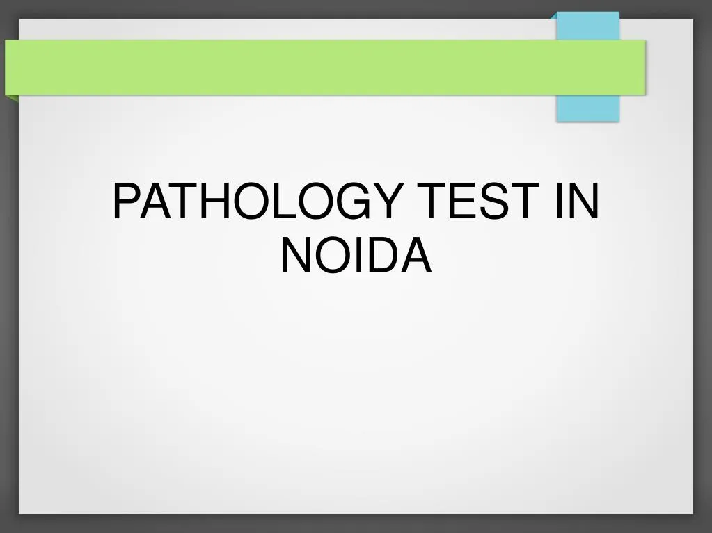 pathology test in noida