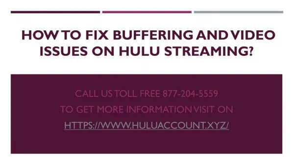 How to fix Buffering And Video issues On Hulu Streaming?
