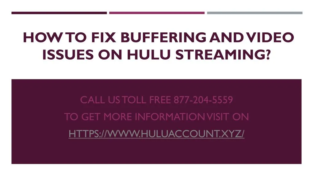 how to fix buffering and video issues on hulu streaming