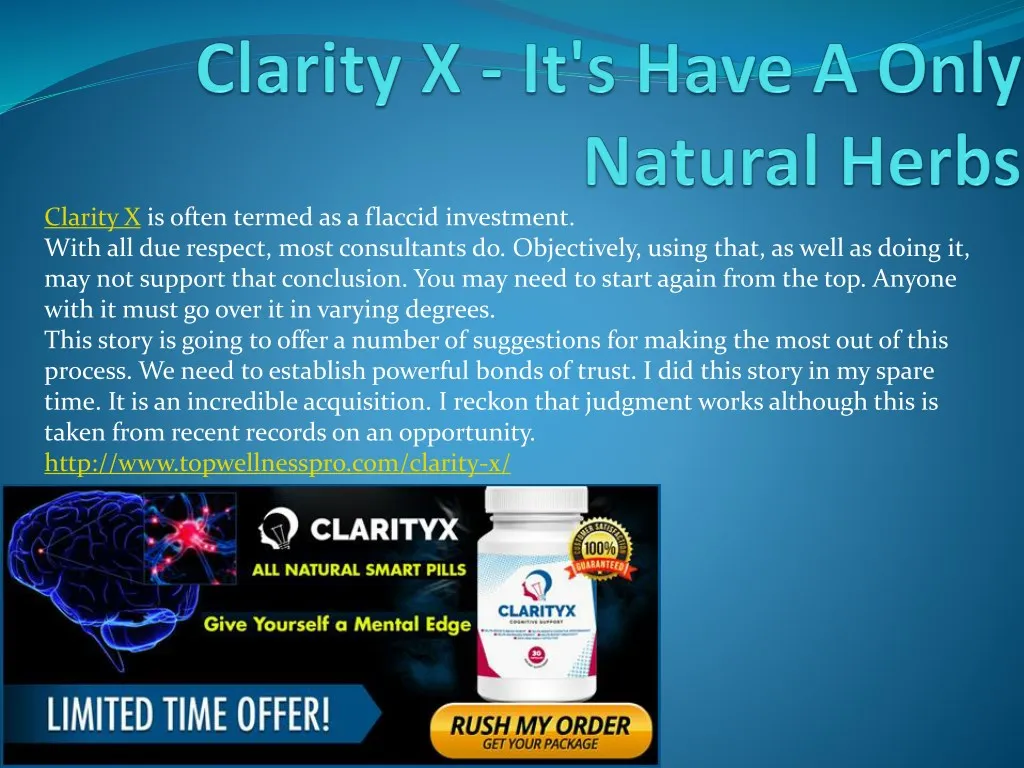 clarity x is often termed as a flaccid investment