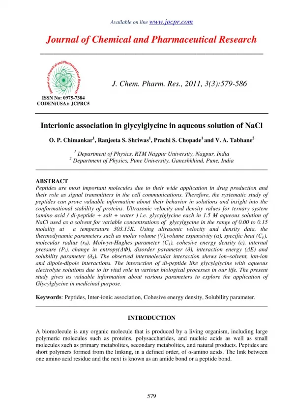 Interionic association in glycylglycine in aqueous solution of NaCl