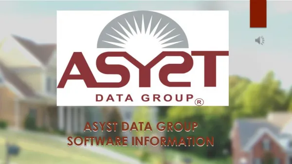 Asyst Data Group - Software Information