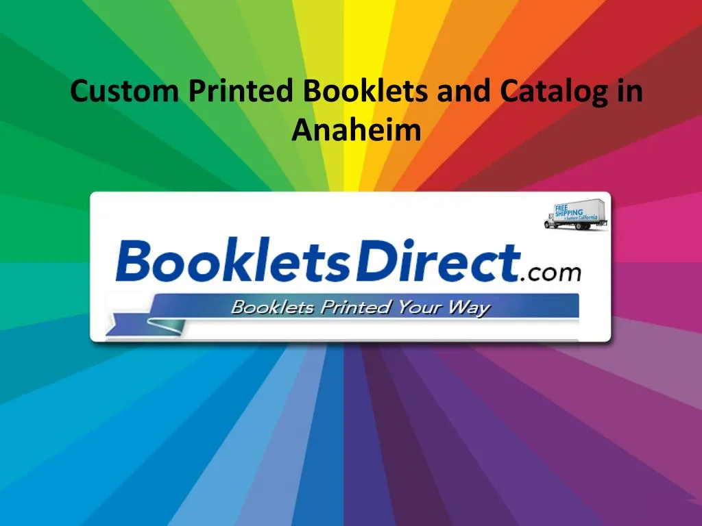 custom printed booklets and catalog in anaheim