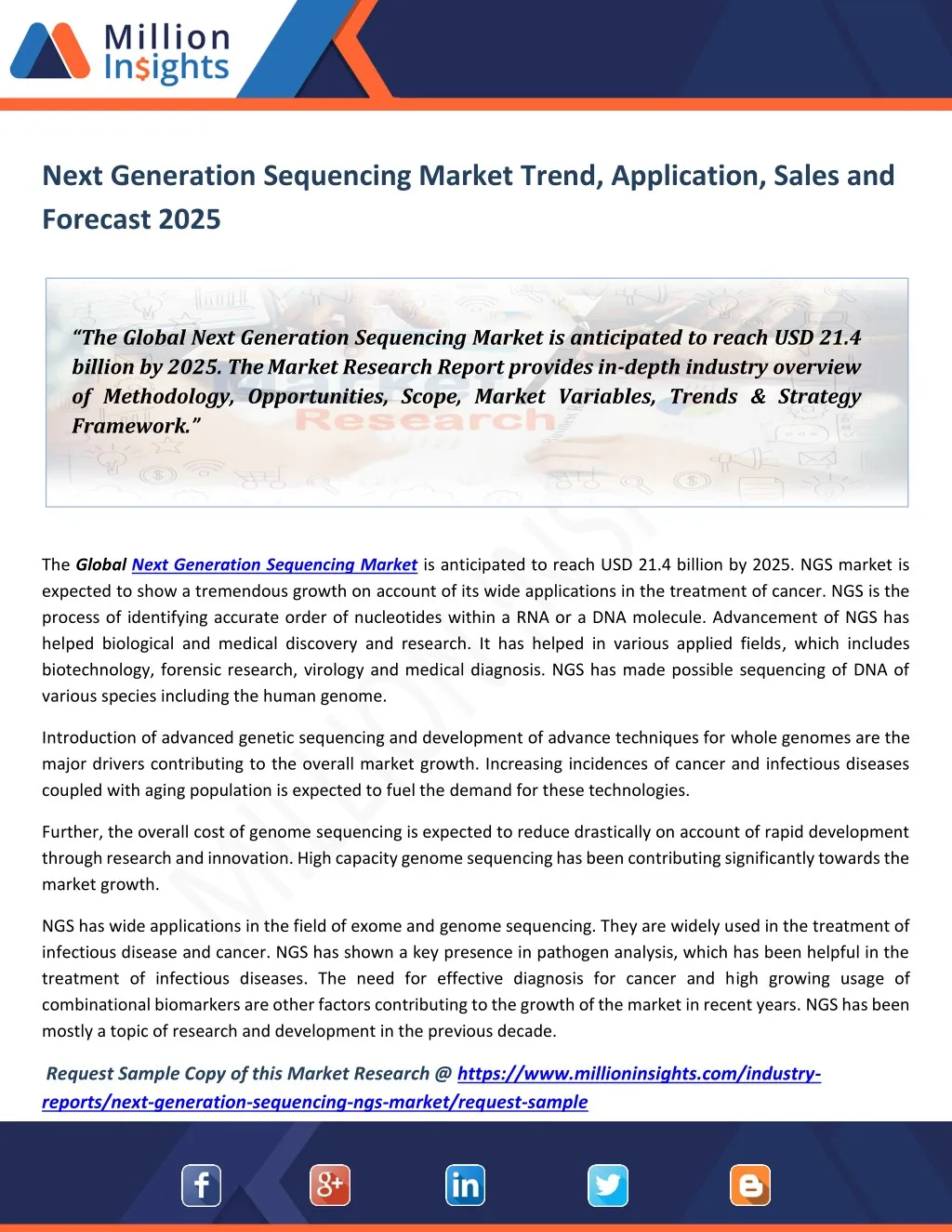 next generation sequencing market trend