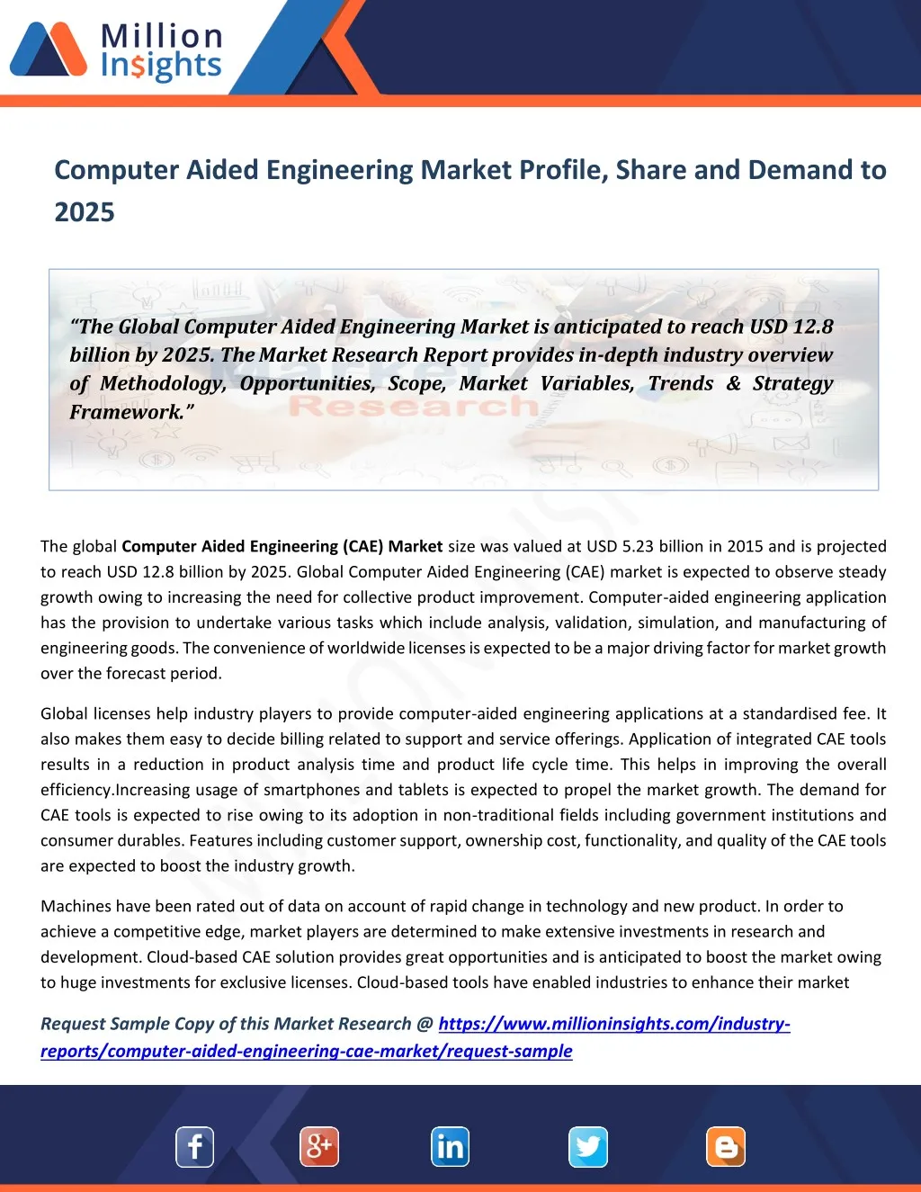 computer aided engineering market profile share
