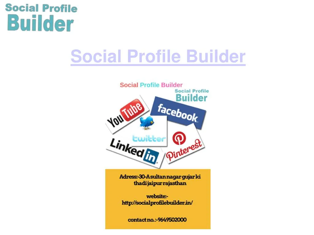 social profile builder