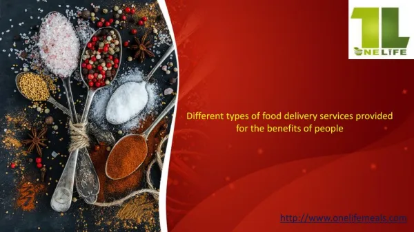 Different types of food delivery services provided for the benefits of people