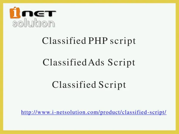 Classified Script – Classified PHP script | Classified Ads Script
