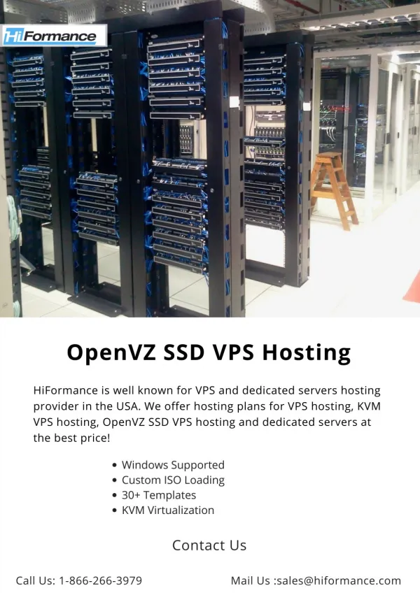 OpenVZ SSD VPS Hosting