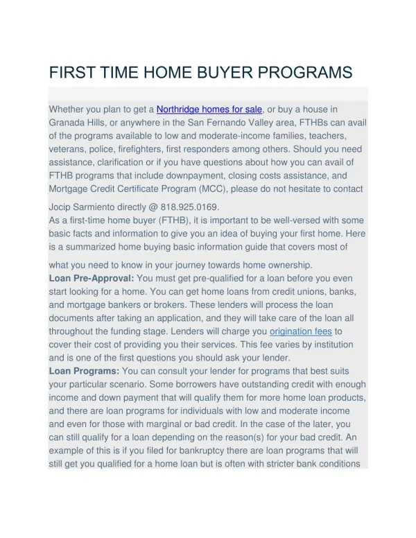 Buy & Sale | CA Real Estate & Homes for Sale | Granada Hills Homes for Sale