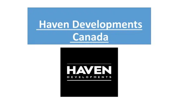 Haven Developements Canada