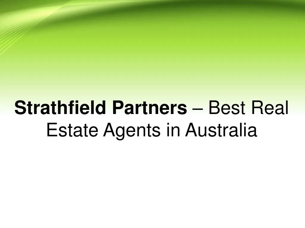 strathfield partners best real estate agents