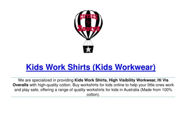 Kids Work Shirts (Kids Workwear)