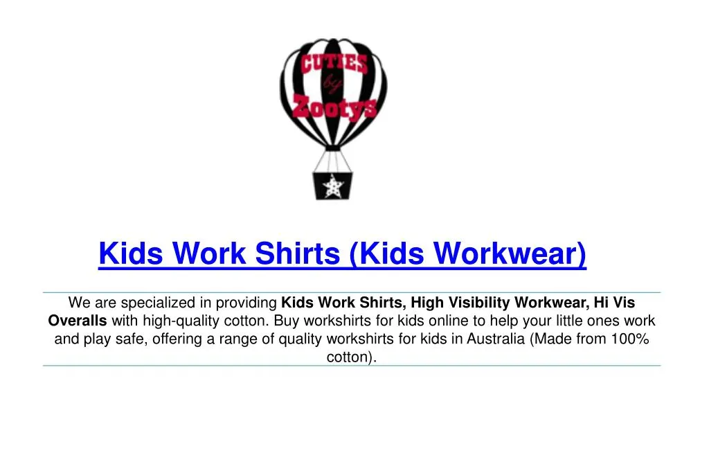 kids work shirts kids workwear