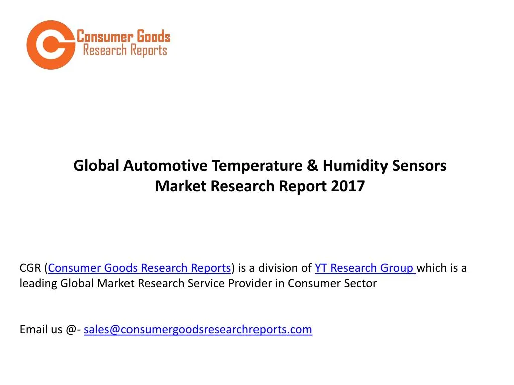 global automotive temperature humidity sensors