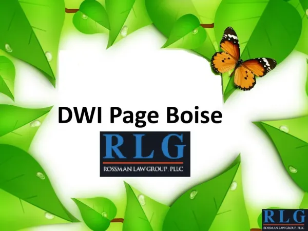 DWI Page Boise