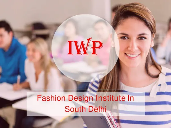 Fashion Design Institute In South Delhi
