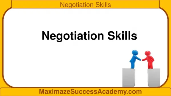 Improve Your Negotiation Skills