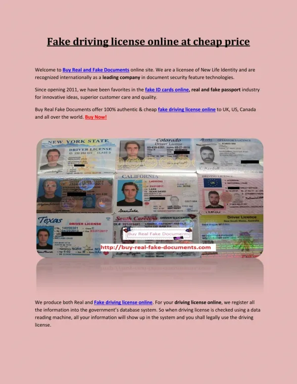 Fake driving license online at cheap price