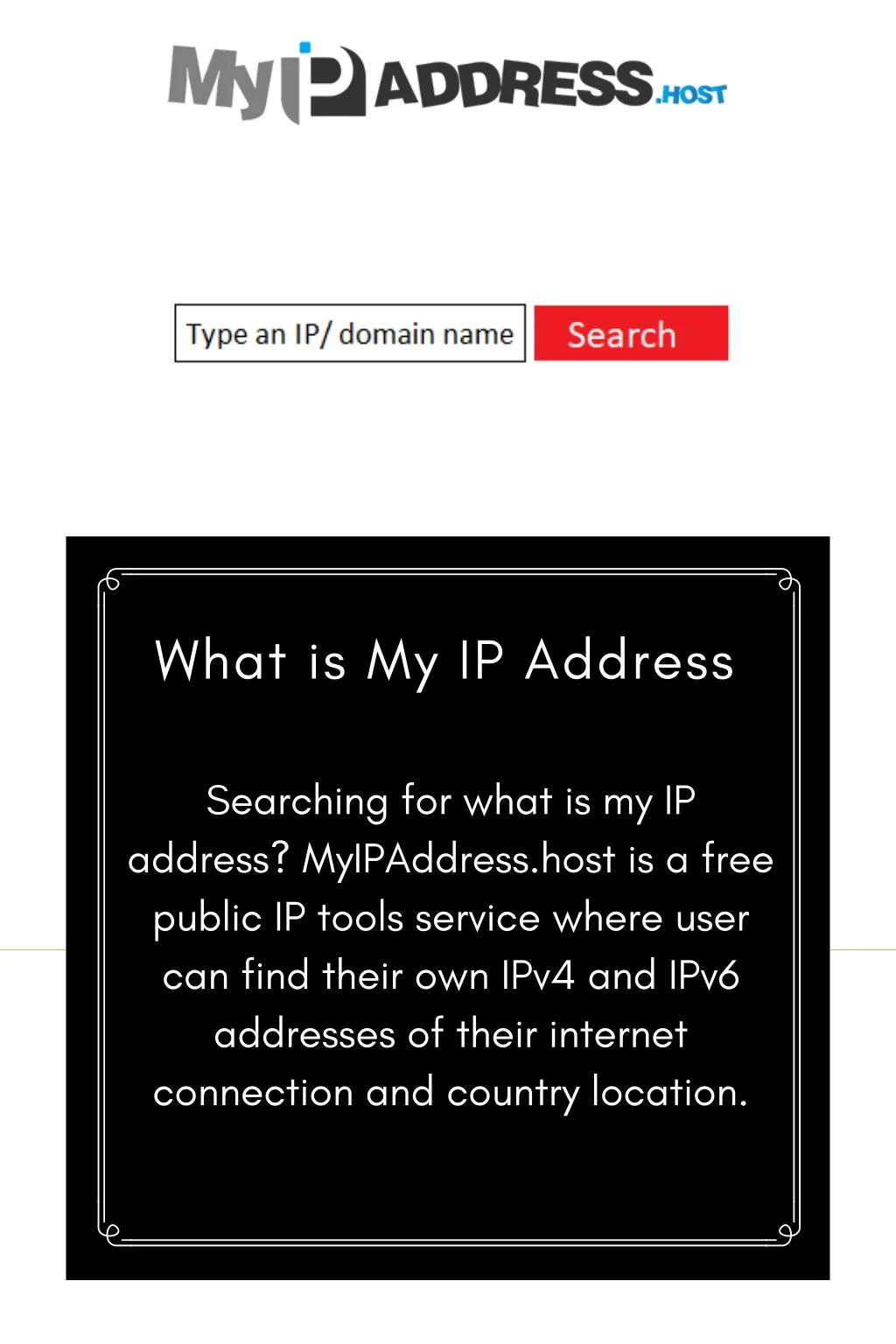 what is my ip address