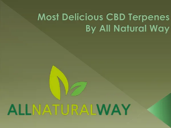 Most Delicious CBD Terpenes By All Natural Way