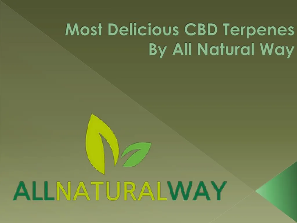 m ost d elicious cbd terpenes by all n atural way