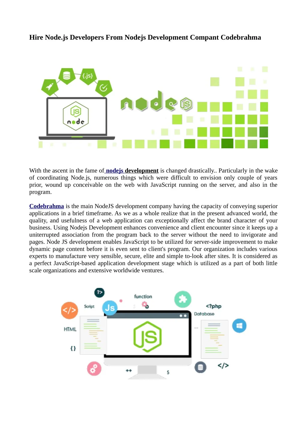 hire node js developers from nodejs development