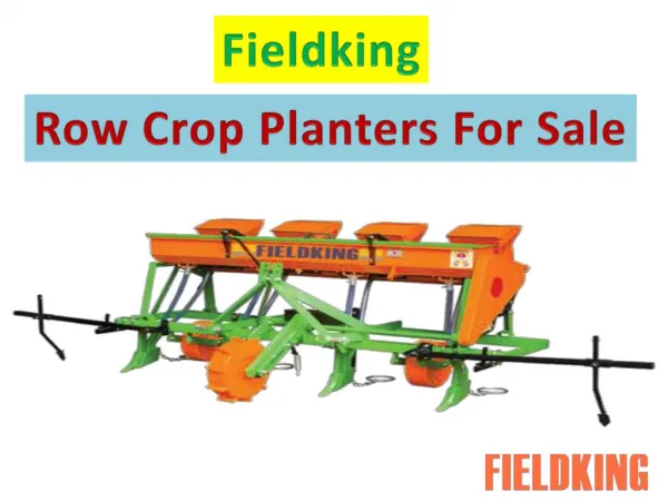 Fieldking- Two Row Planter