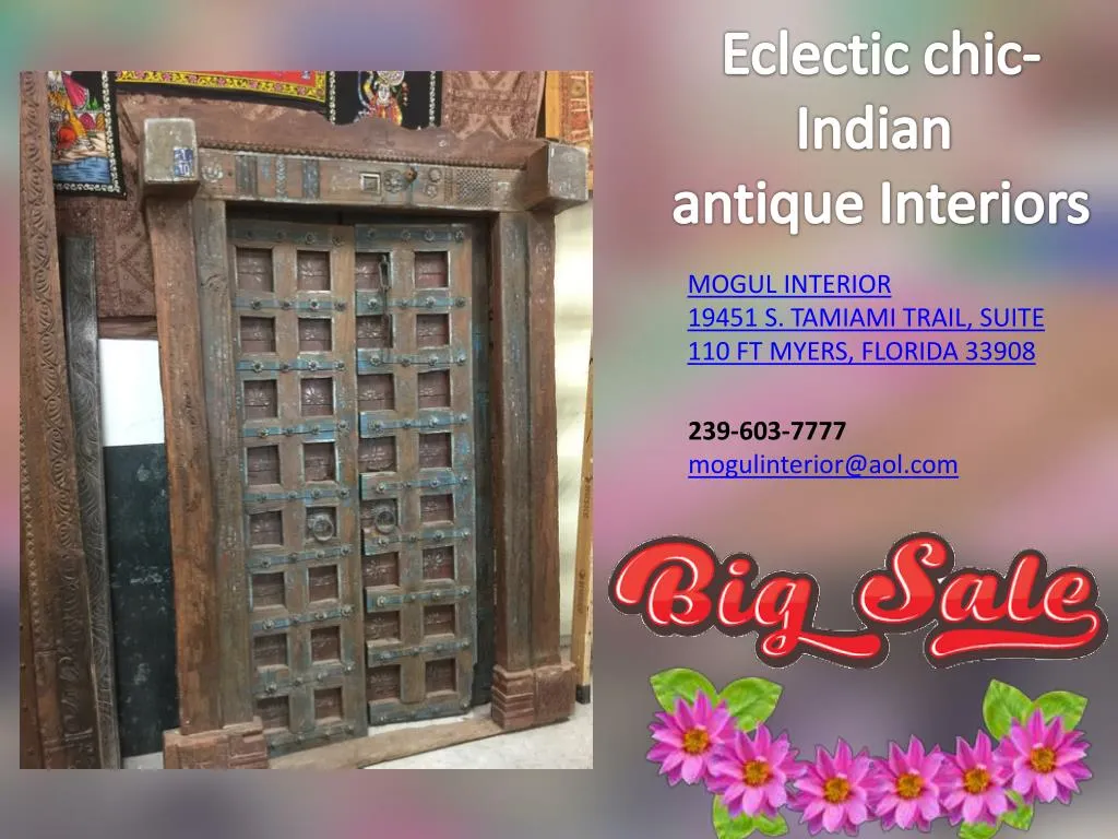 eclectic chic i ndian antique interiors