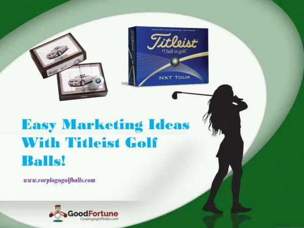 Easy Marketing Ideas With Titleist Golf Balls!