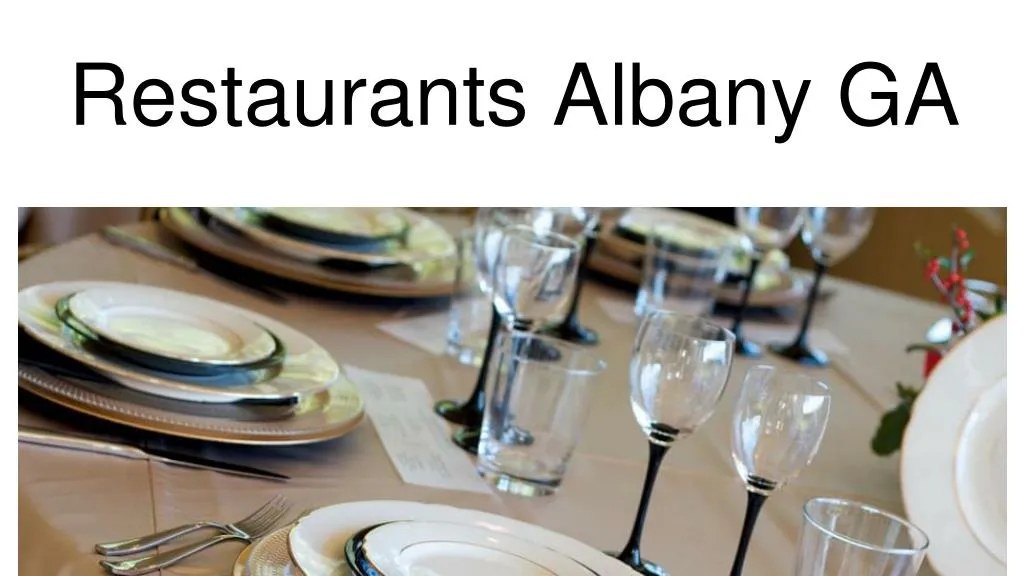 restaurants albany ga