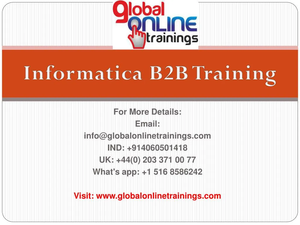 informatica b2b training