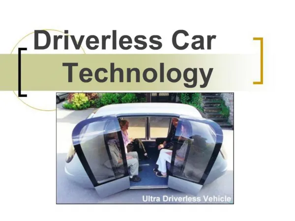 Driverless Car Technology