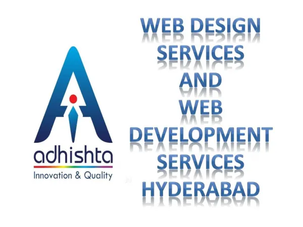 Website Design and Web Development Services in Hyderabad