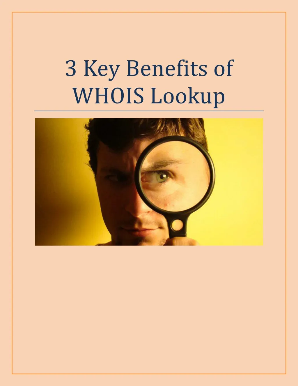 3 key benefits of whois lookup