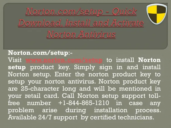 Norton.com/setup - One of the best Antivirus for your PC's health