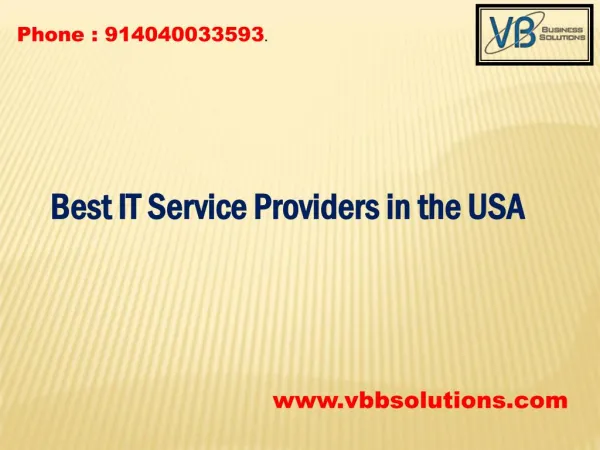 Best IT Service Providers in the USA