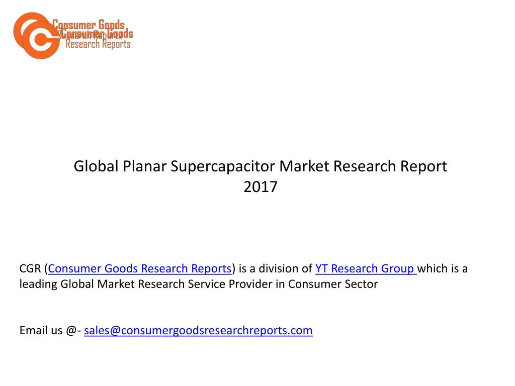 global planar supercapacitor market research