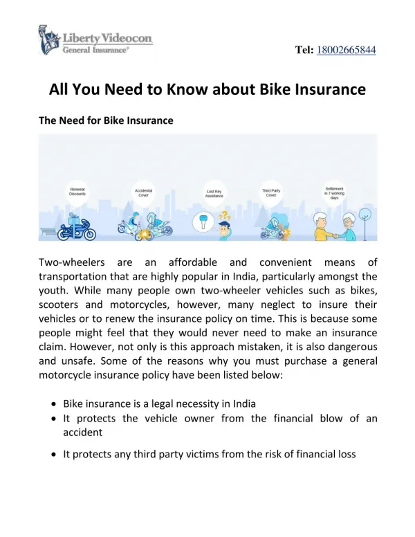 All You Need to Know about Bike Insurance