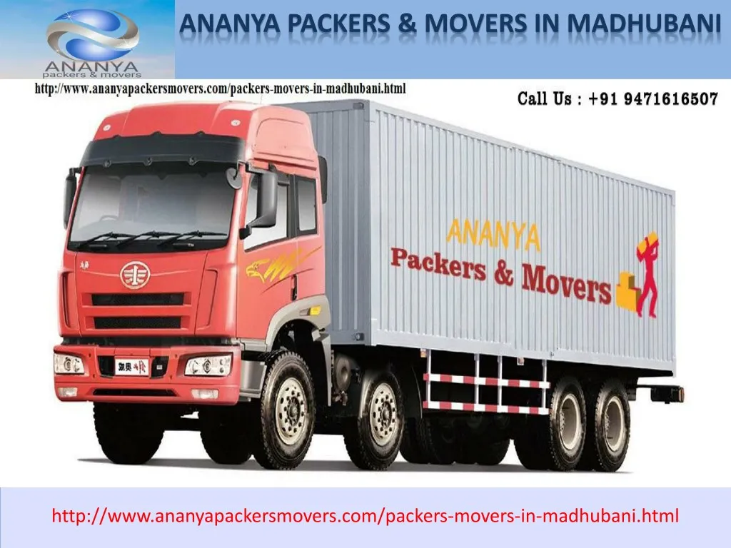 ananya packers movers in madhubani