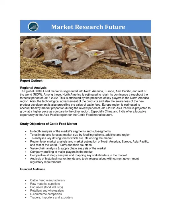 Cattle Feed Market