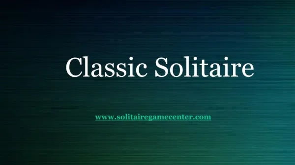 Classic Solitaire