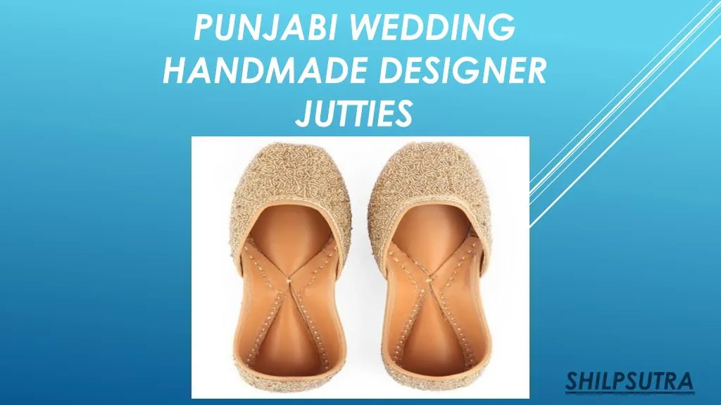 punjabi wedding handmade designer jutties